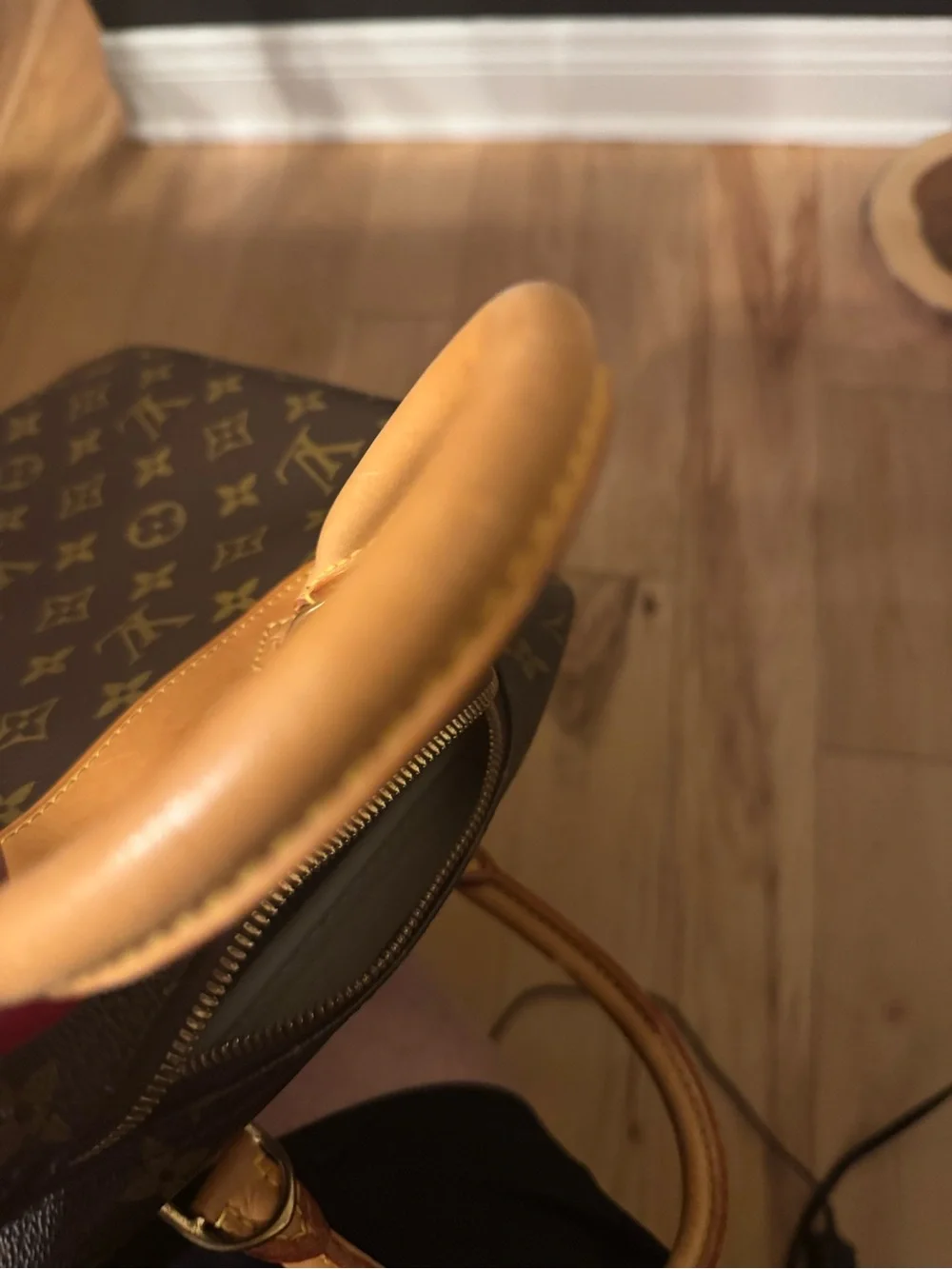 Louis Vuitton Deauvulle Brown Monogram Canvas Top-Handle Bag